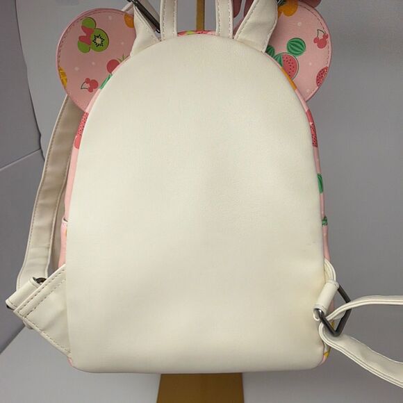 Disney Loungefly Mickey Minnie Fruit Ear Mini Backpack Pink Retired Vaulted main image 6